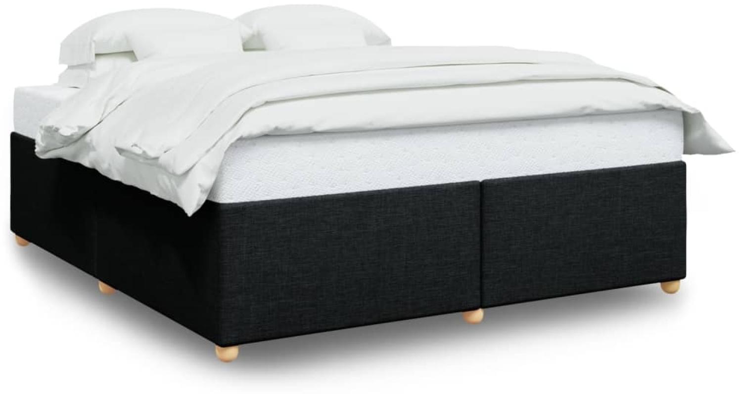 vidaXL Bettgestell ohne Matratze Schwarz 200x200 cm Stoff 3284759 Bild 1