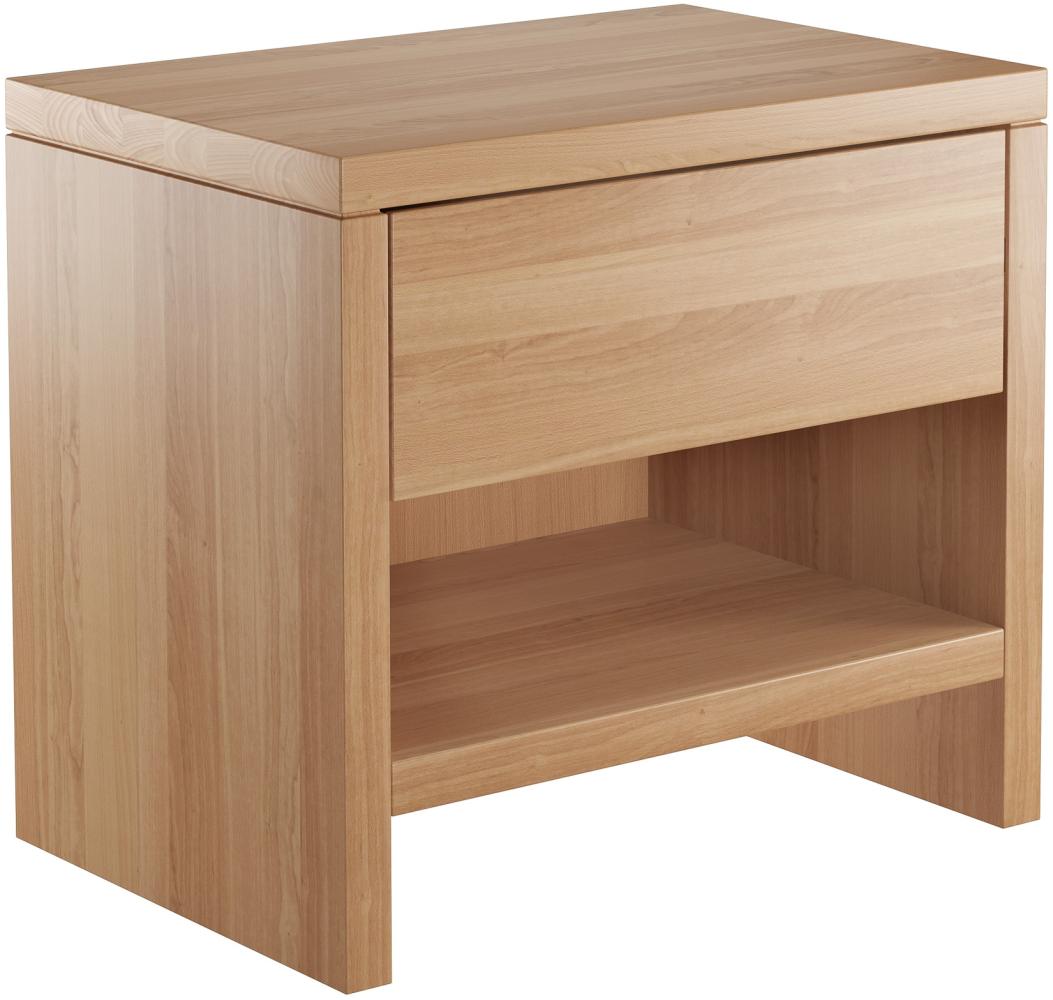 Erst-Holz Nachttisch Buche Nachtkästchen Bettkommode Nachtschrank mit Schublade 90. 20-K39 Bild 1