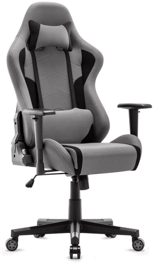 Intimate WM Heart Gaming Chair Ergonomischer Bürostuhl, Stoff Drehstuhl, Schreibtischstuhl mit Verstellbarer Armlehnen und Hoher Rückenlehne Bild 1