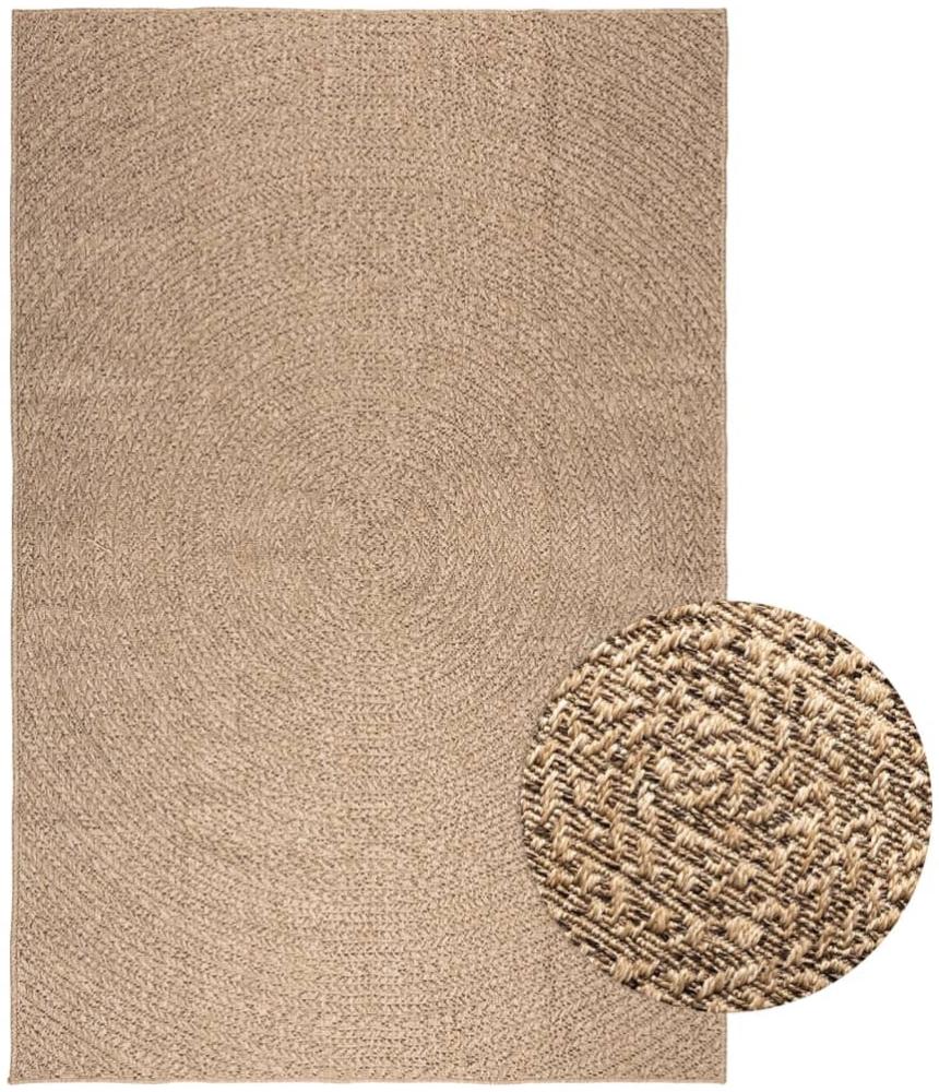 vidaXL Teppich ZIZUR 160x230 cm Jute-Optik Indoor und Outdoor 364841 Bild 1