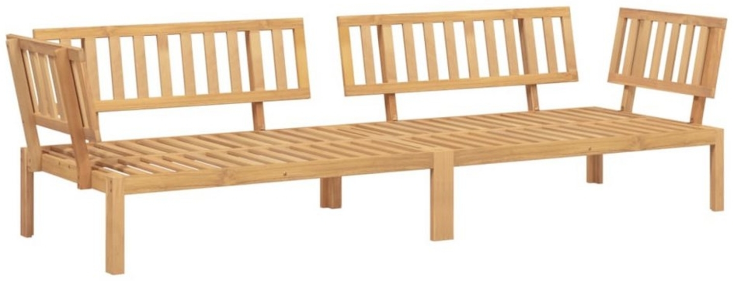 vidaXL Garten-Ecksofas aus Paletten 2 Stk. Massivholz Akazie 3209306 Bild 1