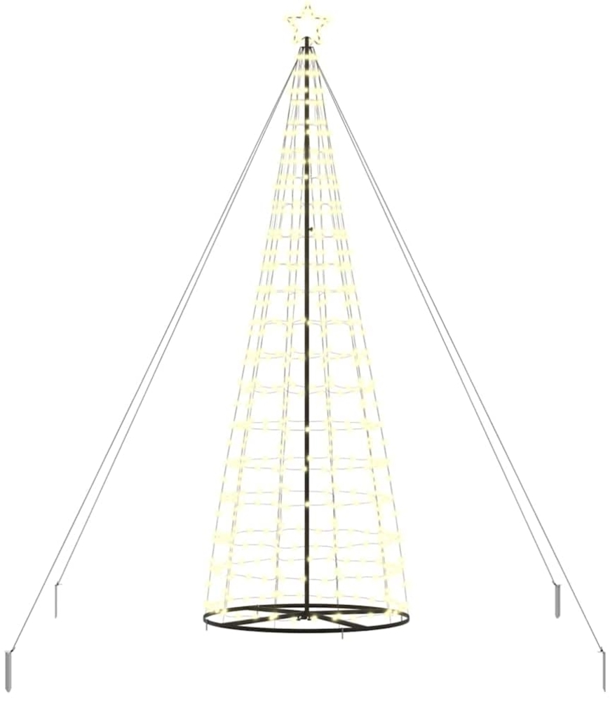vidaXL LED-Weihnachtsbaum mit 800 LEDs Warmes Weiß 400 cm Eisen 42018761 Bild 1