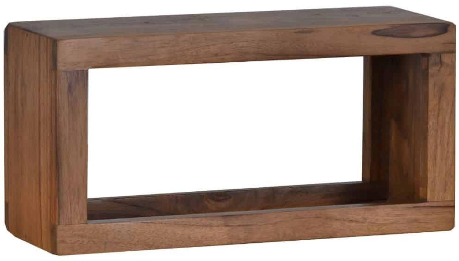 MiaMöbel Wandregal Tamesi 40cm Massivholz Teak Modern Bild 1