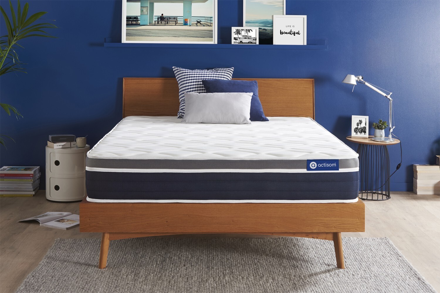 Actiflex confort matratze 160x200 cm, Taschenfederkern und Memory-Schaum, Härtegrad 3, Höhe :26 cm, 7 Komfortzonen Bild 1