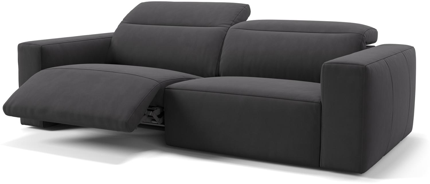 Sofanella 3-Sitzer LENOLA Stoff Stoffsofa Designersofa in Schwarz XL: 242 Breite x 109 Tiefe Bild 1