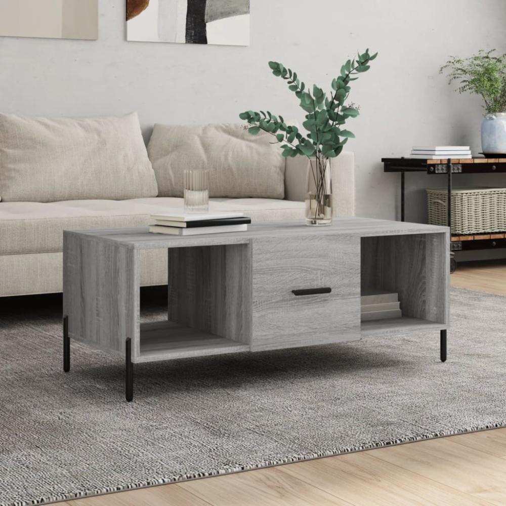vidaXL Couchtisch Grau Sonoma 102x50x40 cm Holzwerkstoff 829314 Bild 1