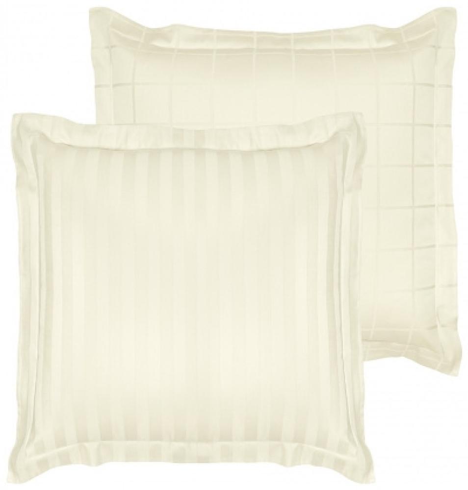 Kissenbezug Zygo 63x63 cm Baumwolle elfenbeinweiß Bild 1