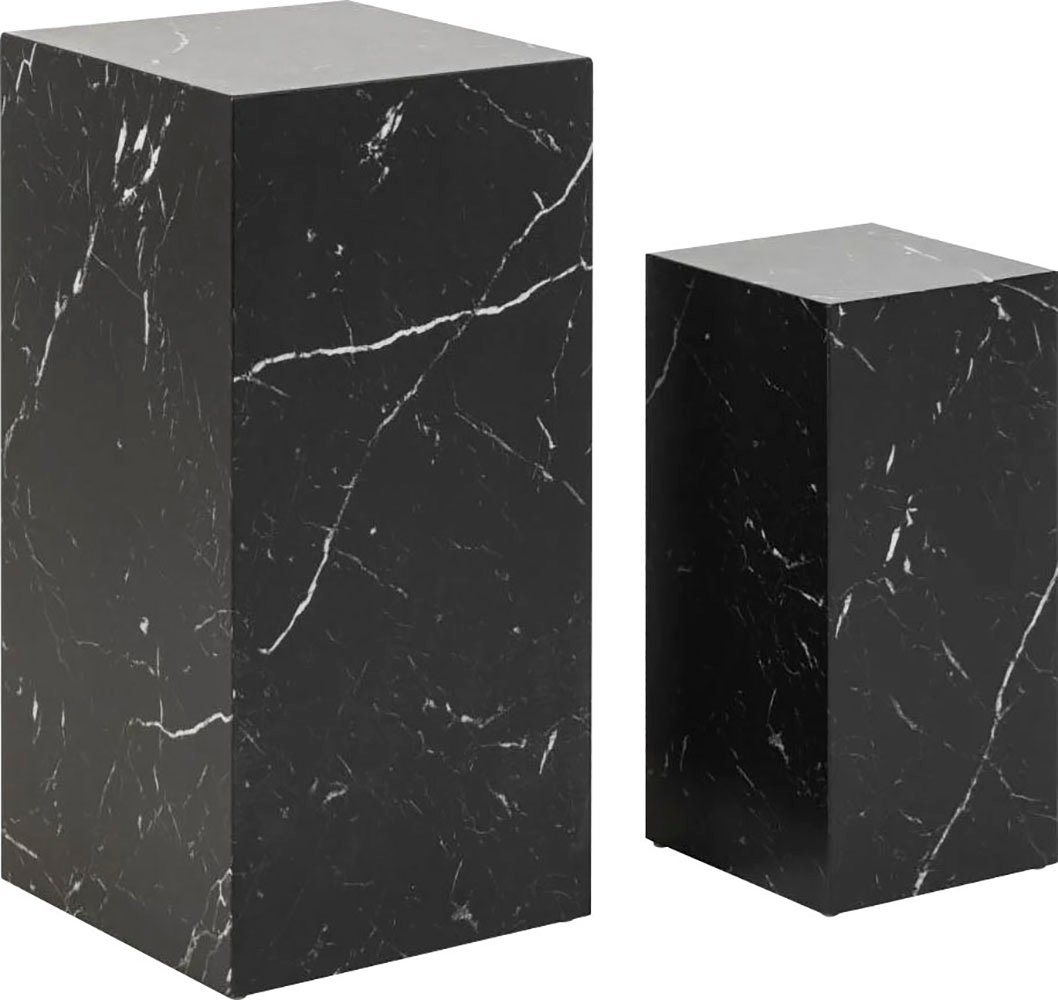 Beistelltisch 2er- Set, Schwarz aus MDF Bild 1