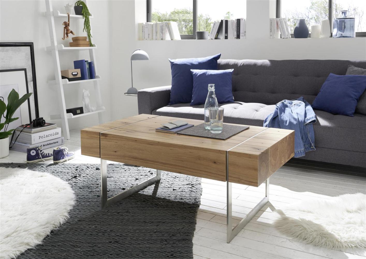 Couchtisch >Paros< in Asteiche - 110x45x60cm (BxHxT) Bild 1