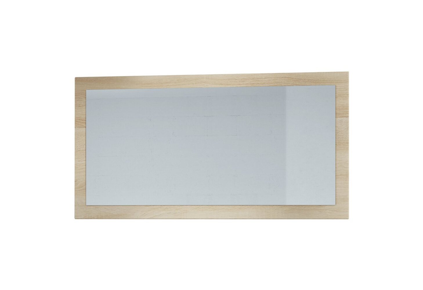 Vladon Spiegel Lima, Wandspiegel mit Rahmen im modernen Stil, Eiche sägerau (110x52 cm) Bild 1
