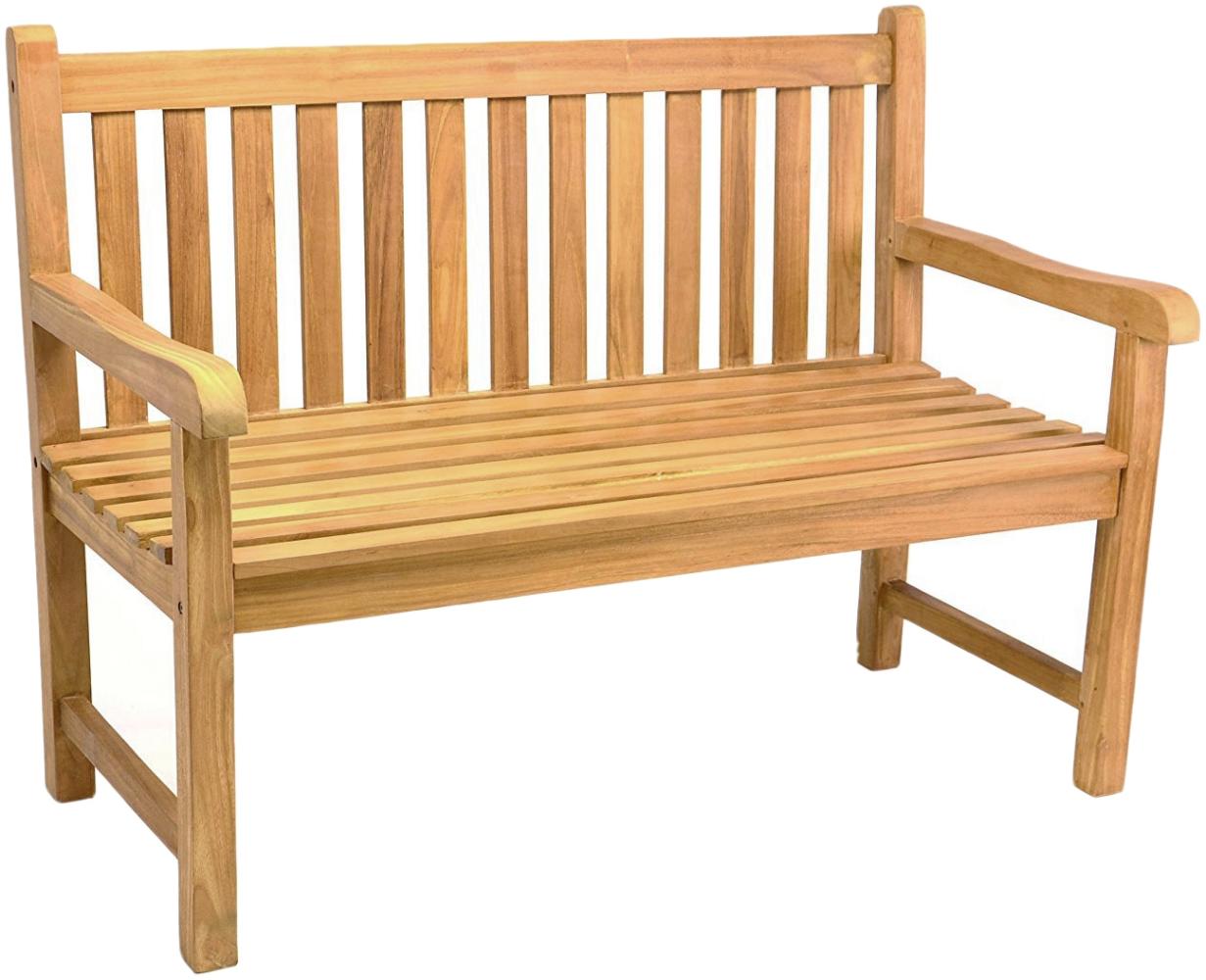 Gartenbank Teakholz 120 x 90 x 65 cm Edelstahlschrauben und Beschläge Bild 1