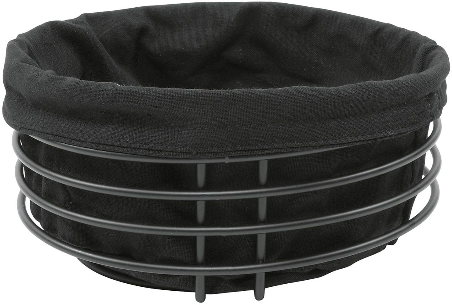 Brotkorb, Metall / Stoff, Ø 23x10,5 cm Bild 1