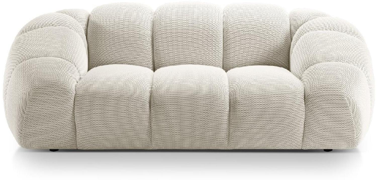 Micadoni Sofa Diana 2-Sitzer 3D-Stoff Helles Beige Bild 1