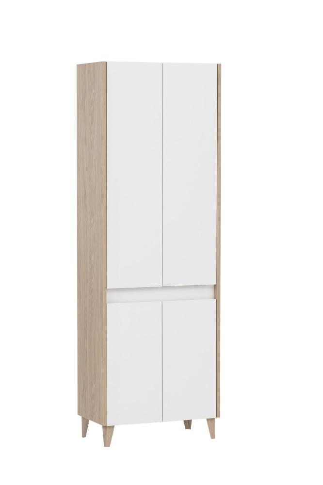 SCHILDMEYER Hochschrank Badschrank Highboard Badmöbel weiß 56,9 x 170 x 33 cm Bild 1