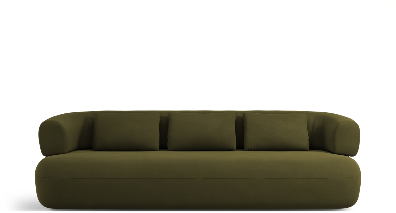 Micadoni Sofa Jenny 4-Sitzer Samt Salvador Grün Bild 1