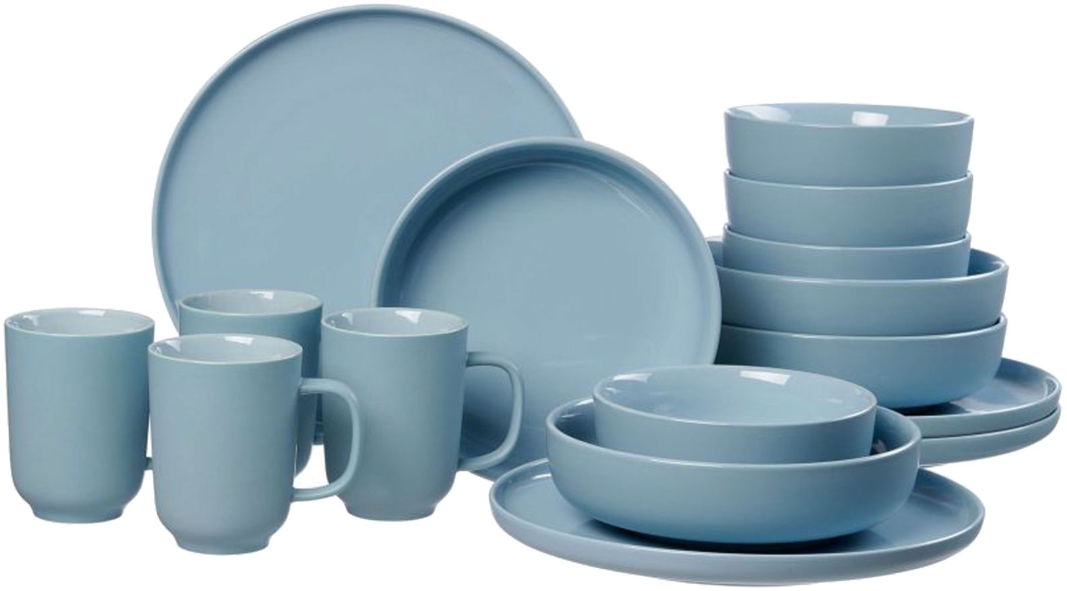 Ritzenhoff & Breker JASPER Kombiservice graublau 16-teilig - DS Bild 1