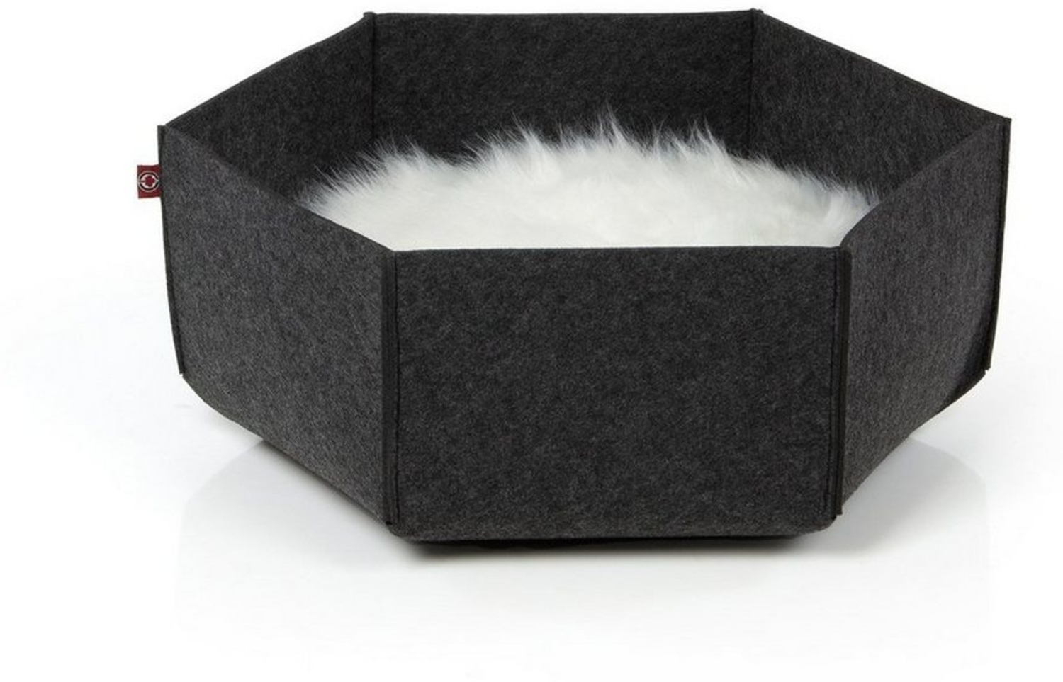 Canadian Cat Company Tierbett Katzenbett AVA, anthrazit, 60 x 60 x 24 cm, Katzen Lounge aus Filz, gemütliches Katzennest Bild 1