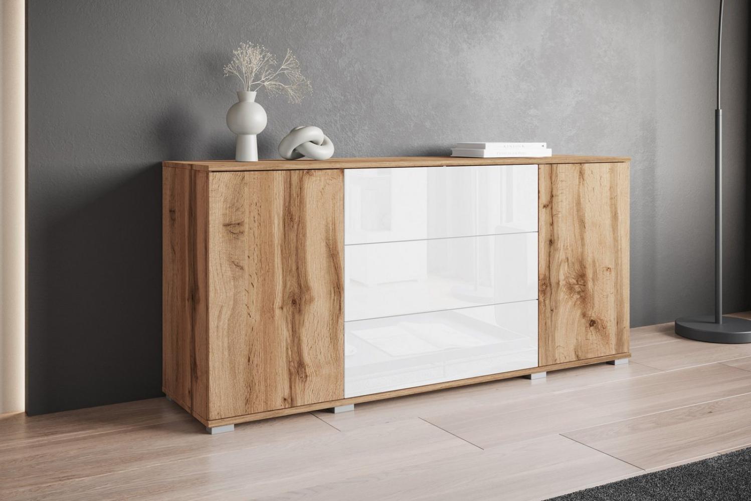 INOSIGN Sideboard Kenia (1 St), Modernes Sideboard mit 3 Schubladen und 4 Fächern, Breite 150 cm Bild 1