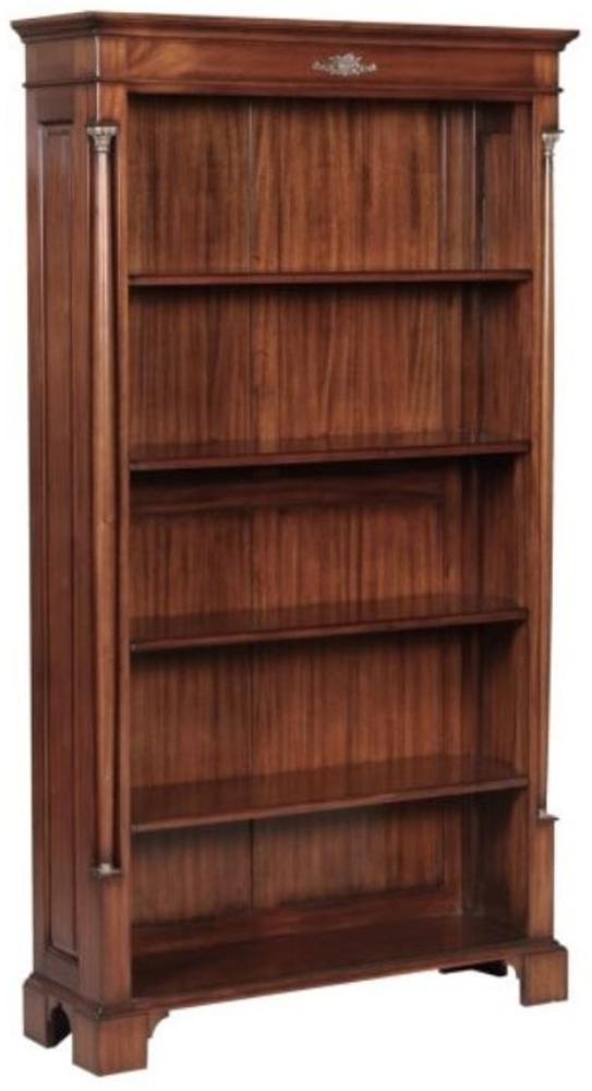 Casa Padrino Luxus Barockstil Bücherschrank / Regalschrank Braun 103 x 32 x H. 185,5 cm - Barock Wohnzimmermöbel Bild 1