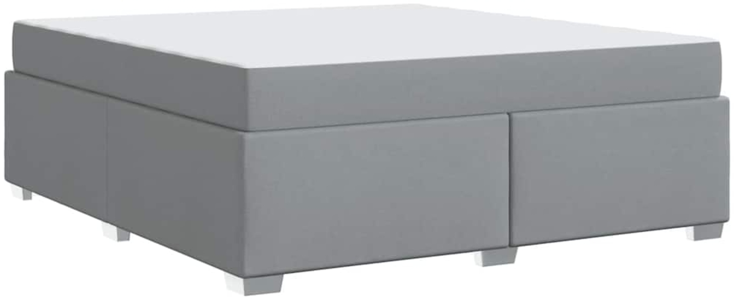 vidaXL Bettrahmen mit Matratze Hellgrau 180 x 200 cm Stoff 3399201 Bild 1