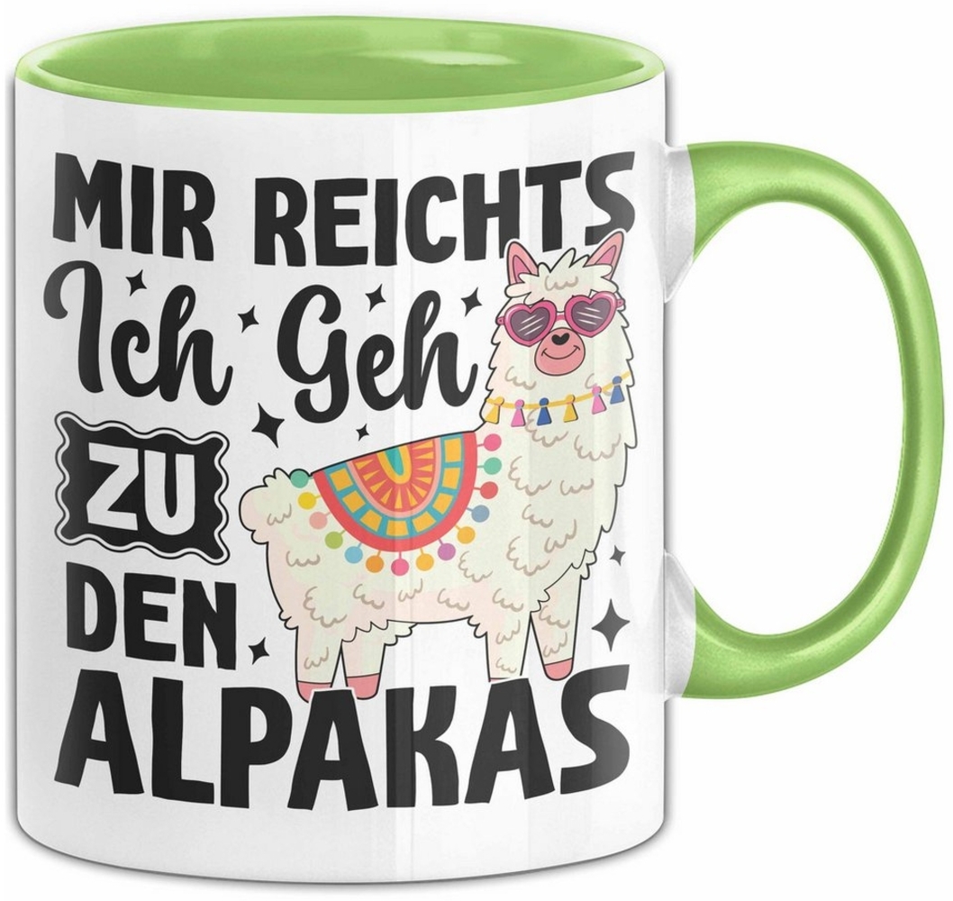 Trendation Tasse Mir Reichts Ich Geh Zu Den Alpakas Tasse Geschenk Für Llama Alpaka Lie Bild 1