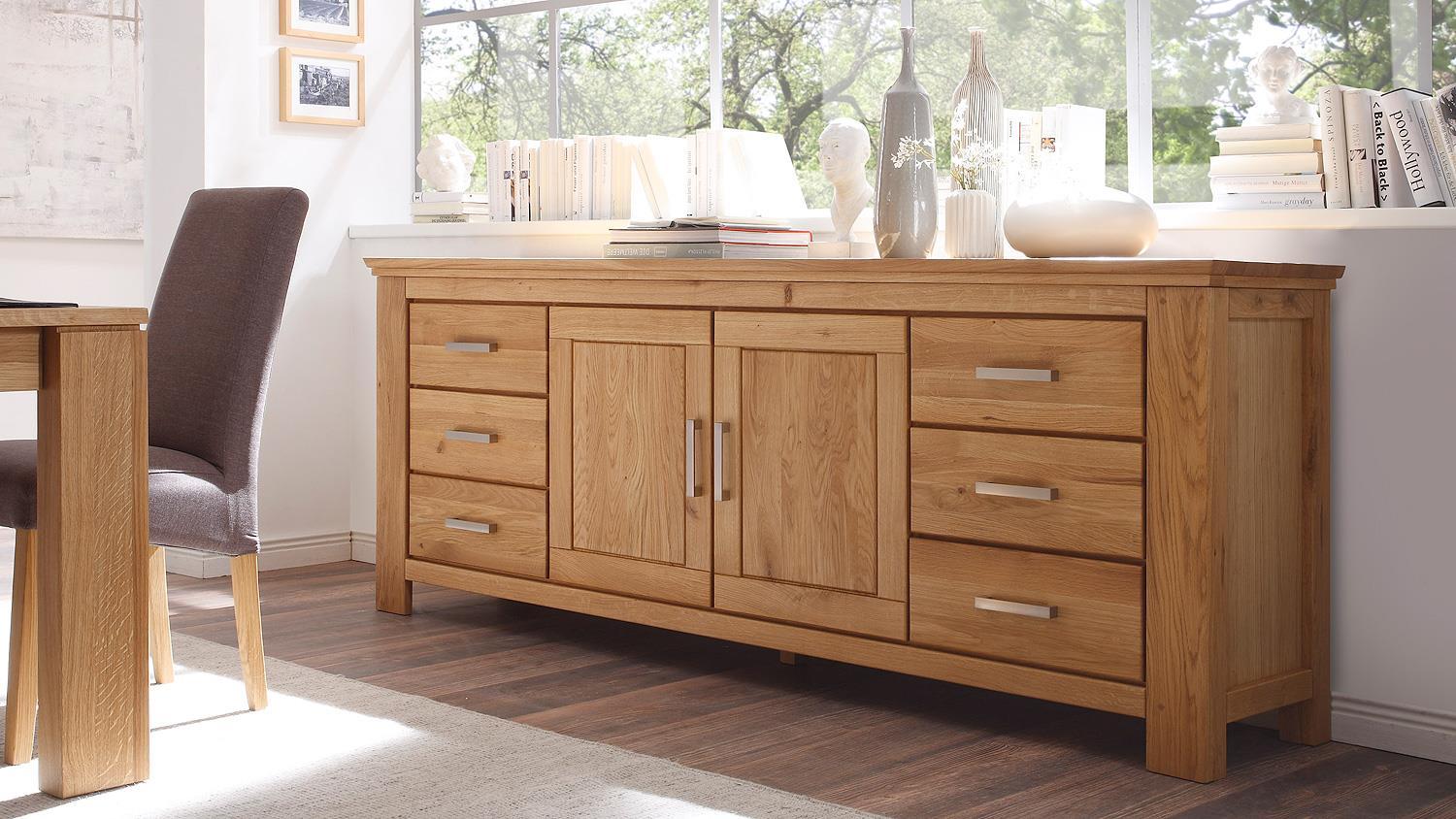 Quadrato RIENA Sideboard Wildeiche teilmassiv inkl. Softclose Bild 1