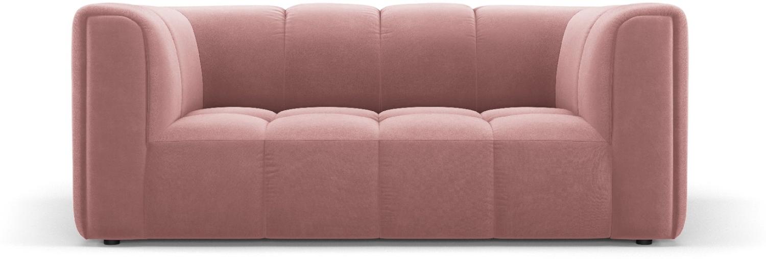 Micadoni Sofa Serena 2-Sitzer Samtstoff Rosa Bild 1