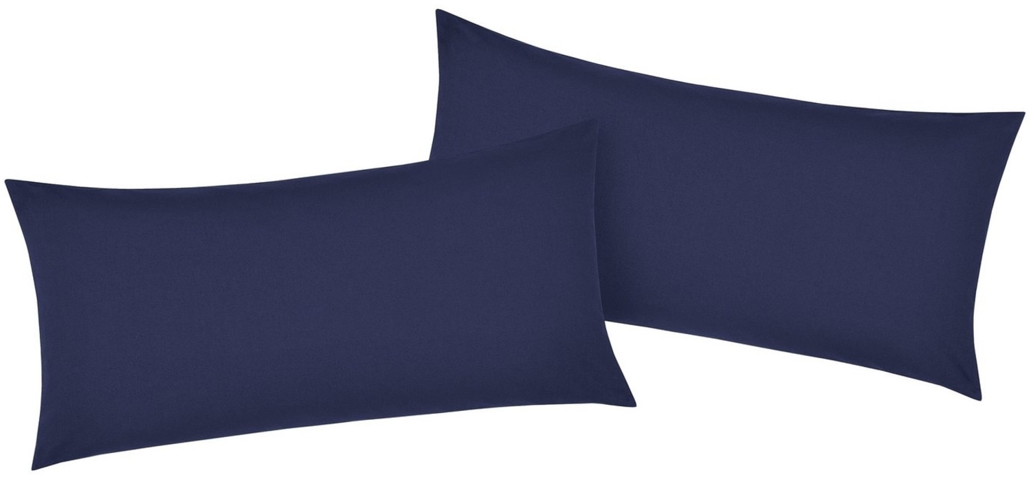 Home affaire Kissenbezüge Luisa, (2 Stück), aus 100% Baumwolle, mit Reißverschluss, atmungsaktiv, uni Bild 1