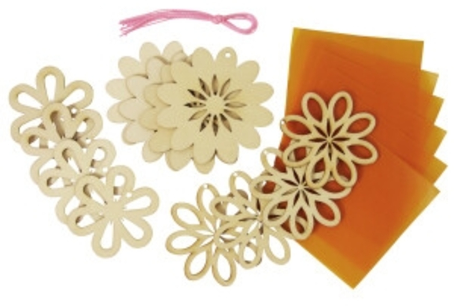 Holzanhänger Blümchen Bild 1