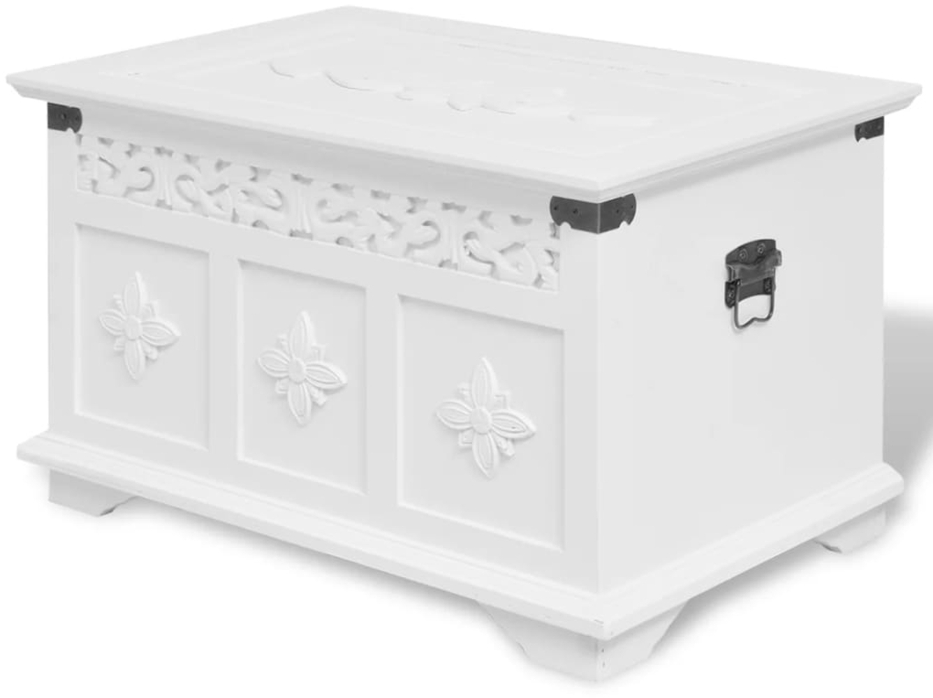 vidaXL Aufbewahrungstruhe 2 Stück Weiß 244360 Bild 1