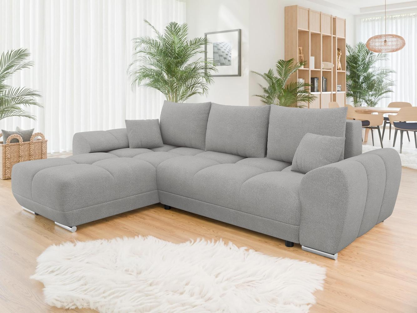 Ecksofa Lonkor mit Bettkasten und Schlaffunktion (Farbe: Velo 633) Bild 1