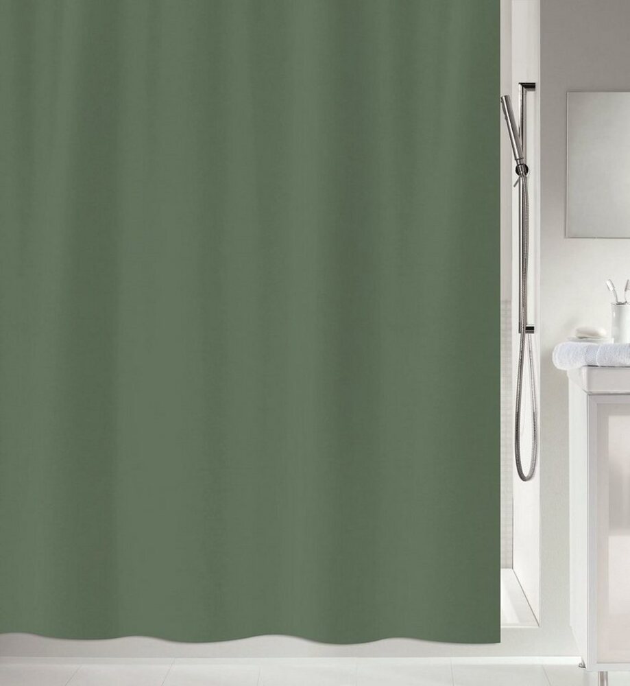 spirella Duschvorhang PRIMO Breite 120 cm, Anti-Schimmel Textil-Duschvorhang, Polyester, 120x200 cm, waschbar Bild 1