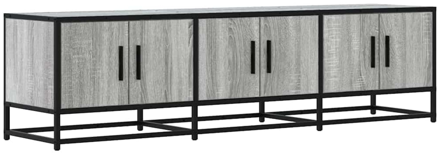 vidaXL TV-Schrank Grau Sonoma 150x35x41 cm Holzwerkstoff und Metall 848862 Bild 1
