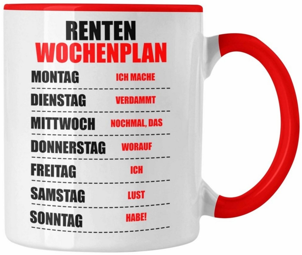 Trendation Tasse Trendation - Renter Tasse Ruhestand Geschenk Rente für Mann Frau Lusti Bild 1