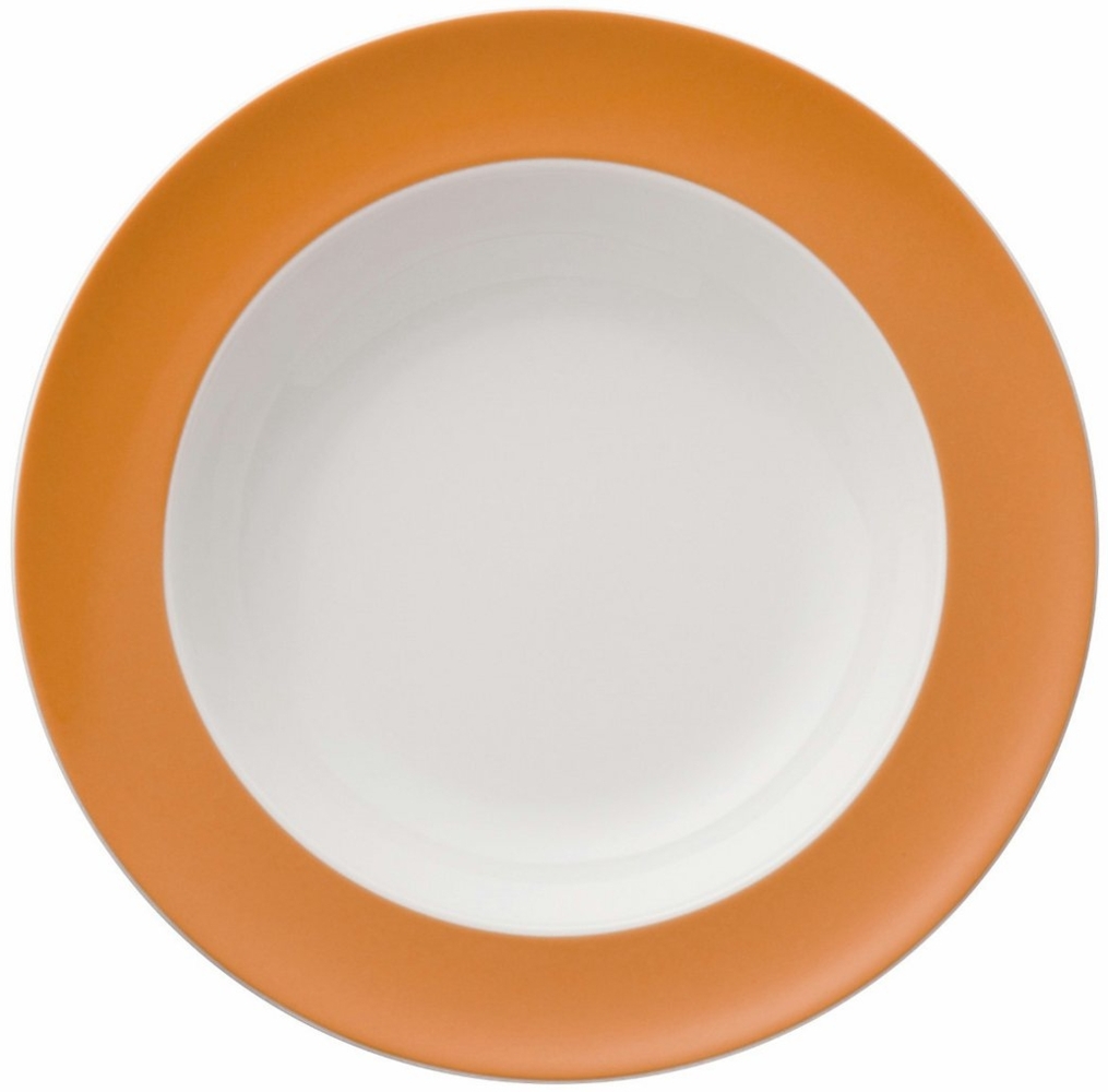 Thomas Sunny Day Suppenteller, Pastateller, Teller, Porzellan, Orange, Spülmaschinenfest, 23 cm, 10323 Bild 1