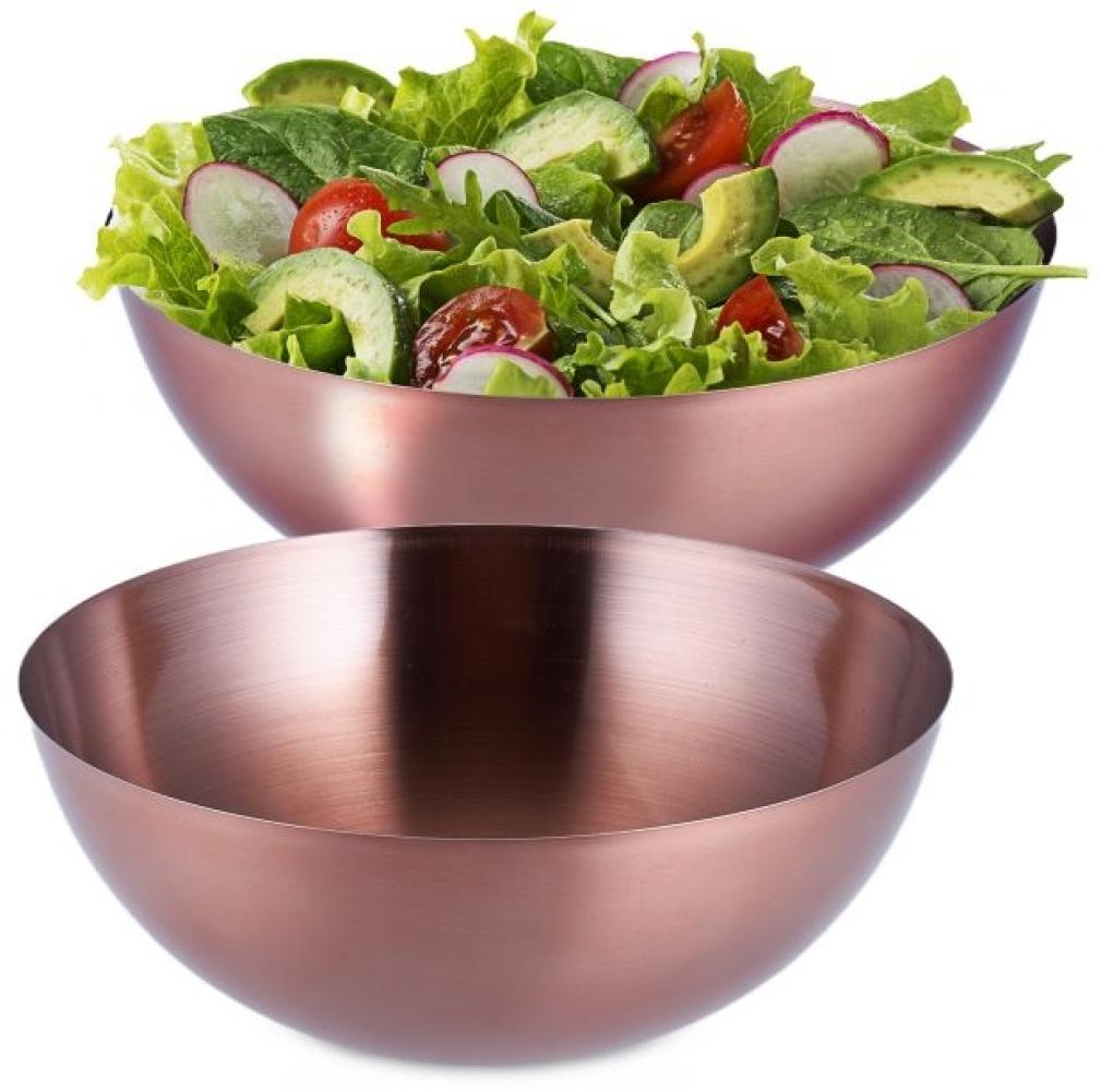 2 x Salatschüssel aus Edelstahl 2l 10042533 Bild 1