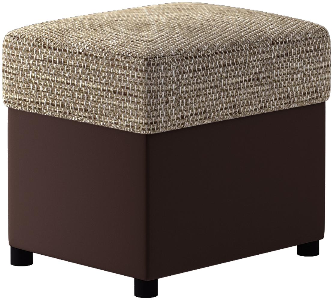 Pouf R2, Fußhocker, Beige Bild 1