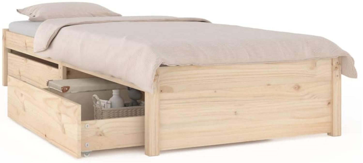 vidaXL Bett mit Schubladen 75x190 cm 3103453 Bild 1