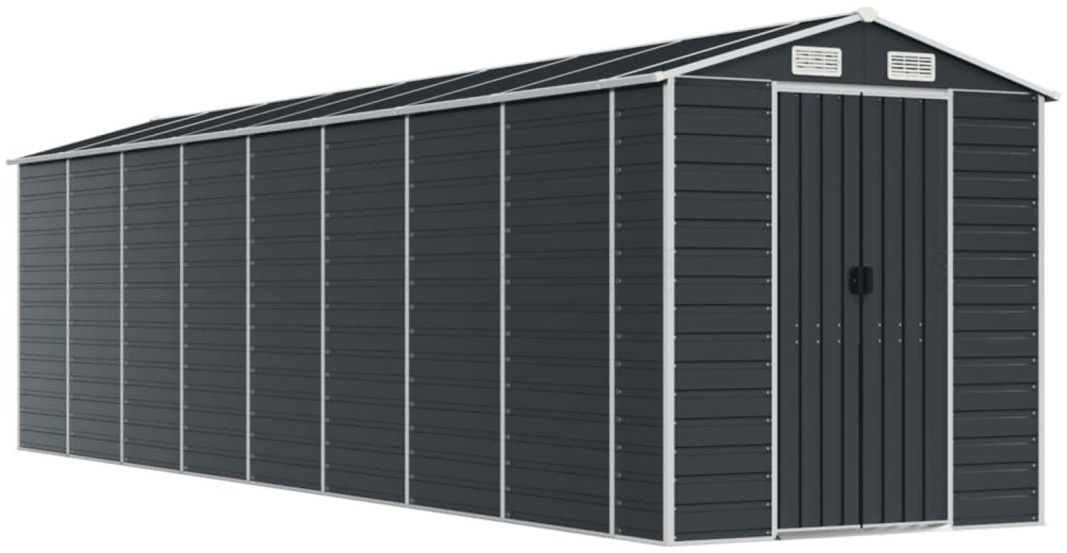 vidaXL Gerätehaus Anthrazit 191x725x198 cm Verzinkter Stahl 3188260 Bild 1