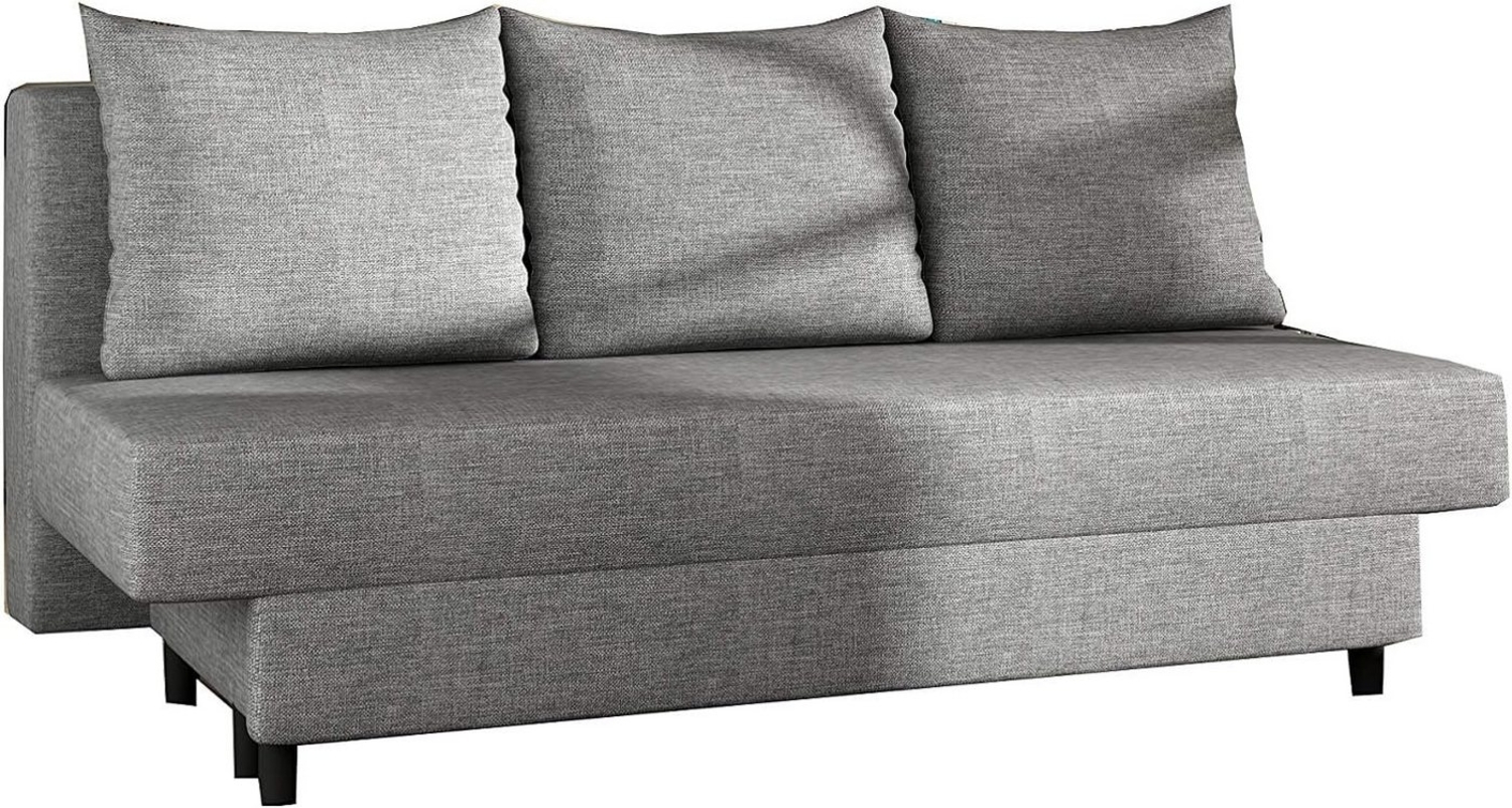 MOEBLO Schlafsofa KAMAZO, Sofa mit Schlaffunktion Couch Polstergarnitur Wohnlandschaft Polstersofa - 190x82x83cm, mit Schlaffunktion und Bettkasten Bild 1