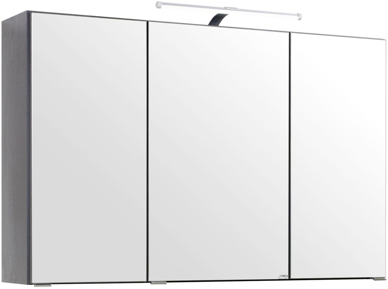 Spiegelschrank >Graphit< in Graphitgrau - 100x64x20cm (BxHxT) Bild 1