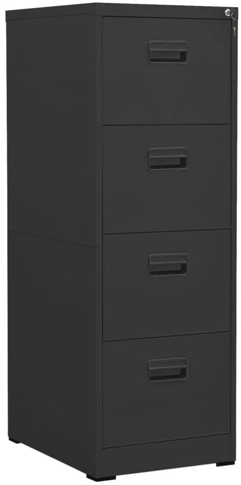 vidaXL Aktenschrank Anthrazit 46x62x133 cm Stahl Bild 1