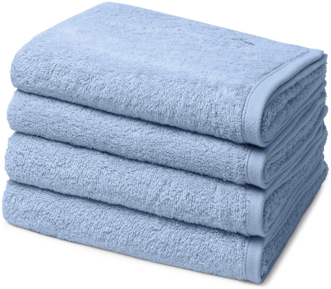 Ross Vita 4 tlg. Frottier-Set - 4 X Handtuch (50 X 100cm) - 520 g/m2 - Himmelblau Bild 1