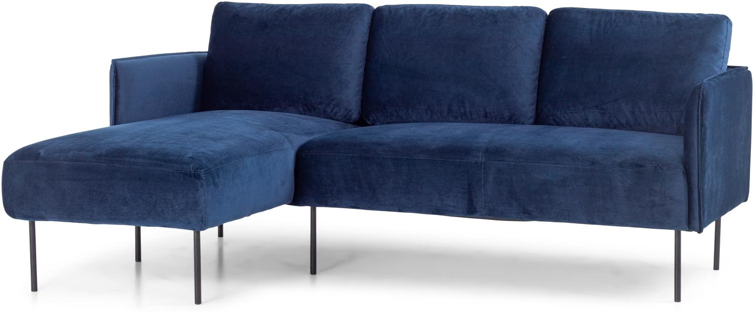 Homexperts 'MORRIS' Ecksofa links, dunkelblau, B 192 x H 79 x T 138,5 cm Bild 1