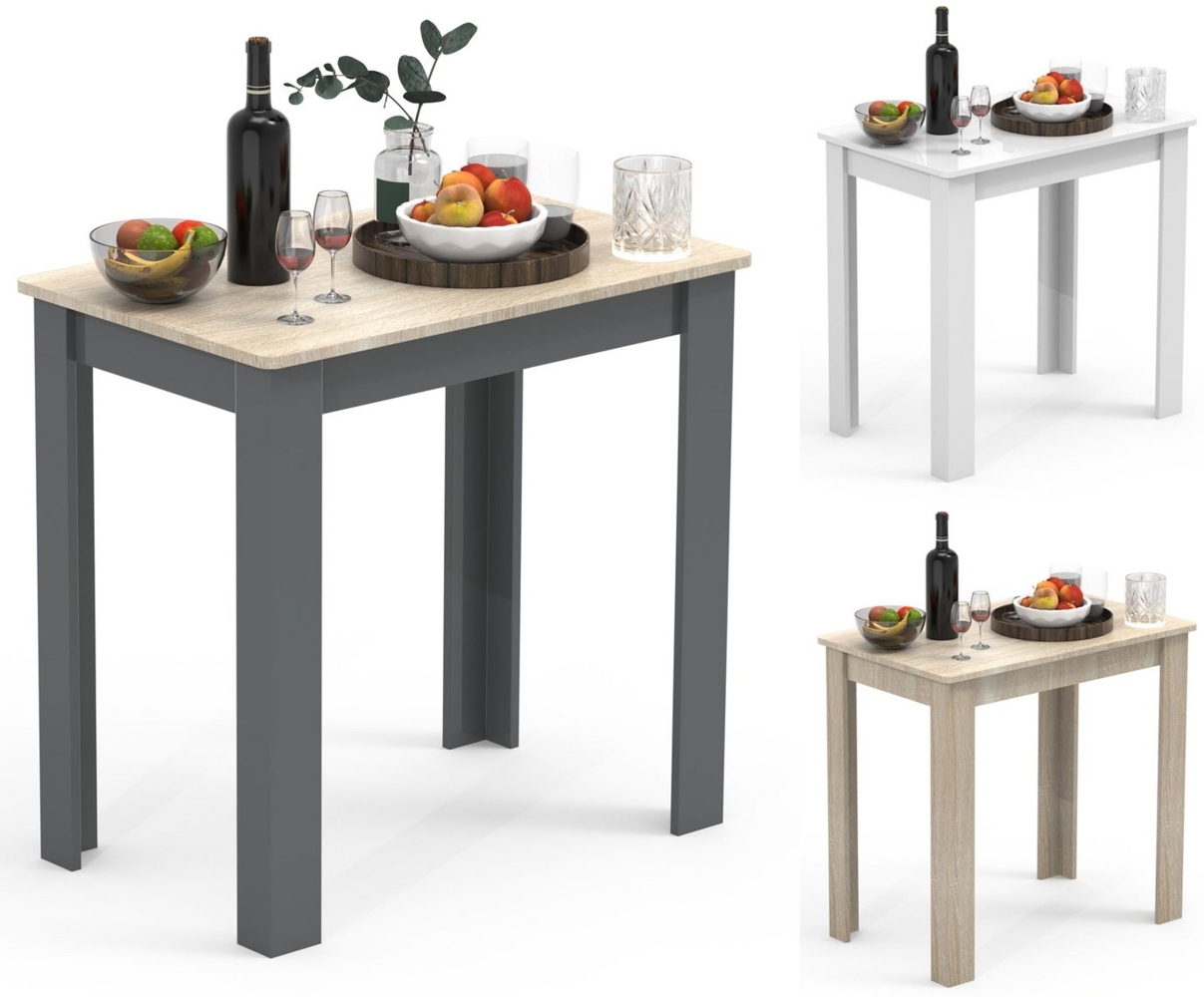 VCM Esstisch Esal 918341 Sonoma-Eiche H. 76 x B. 80 x T. 50 cm Bild 1