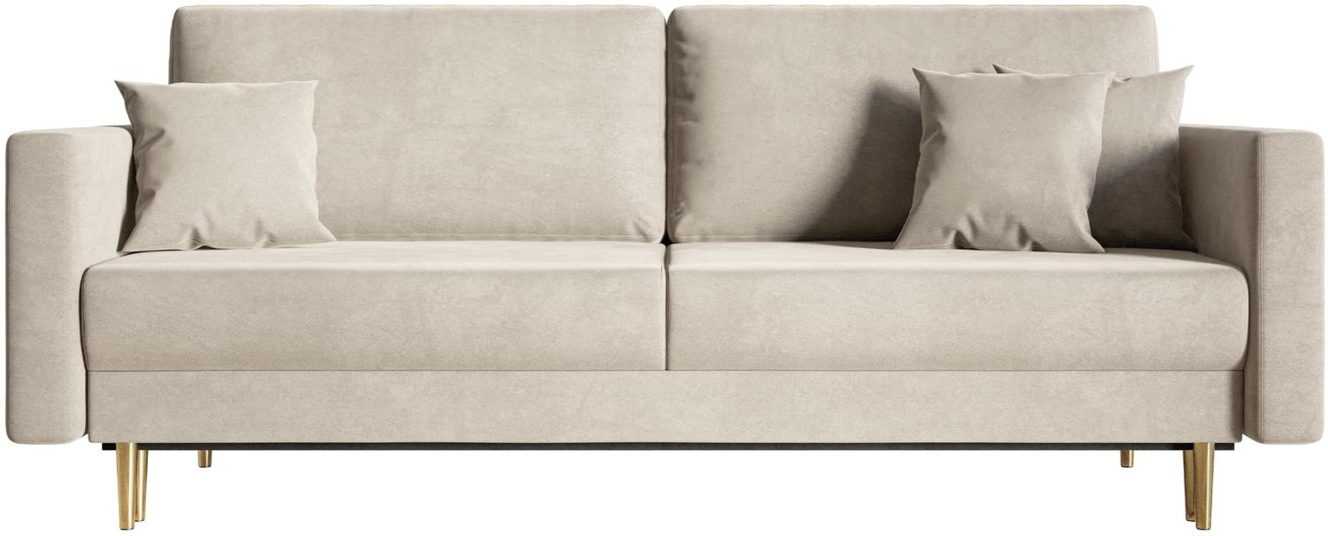 Selsey Valico Sofas, Beige Velvet, 230 Bild 1