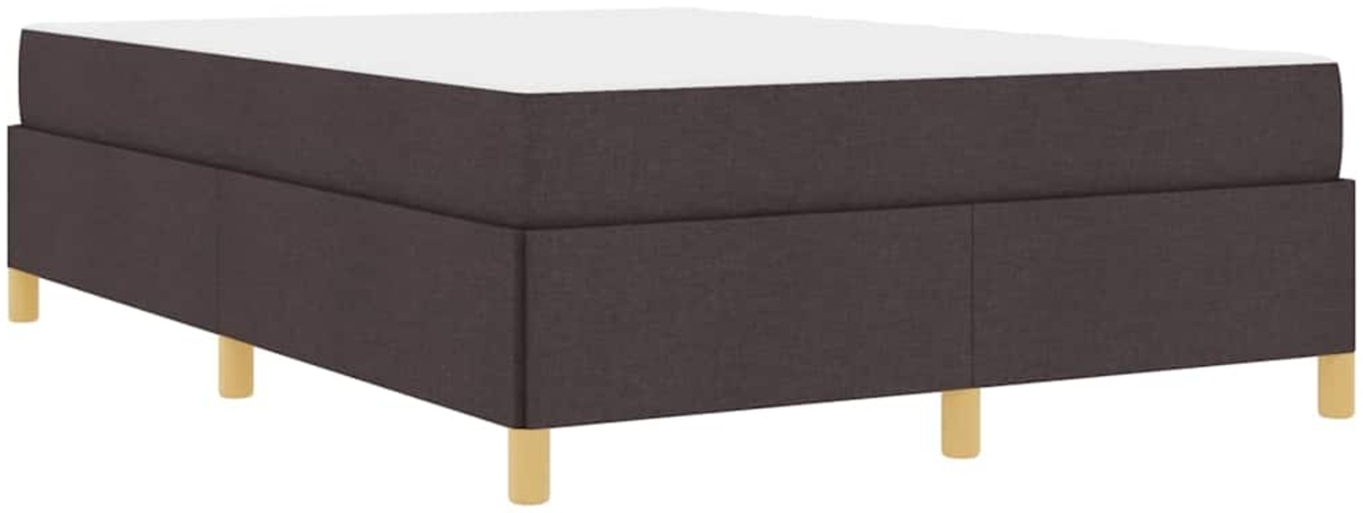 vidaXL Bettrahmen mit Matratze Dunkelbraun 160 x 200 cm Stoff 3398951 Bild 1