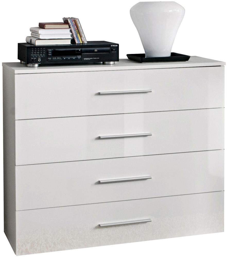 Stylefy GOU Kommode 83 x 100 x 40 Weiß Bild 1
