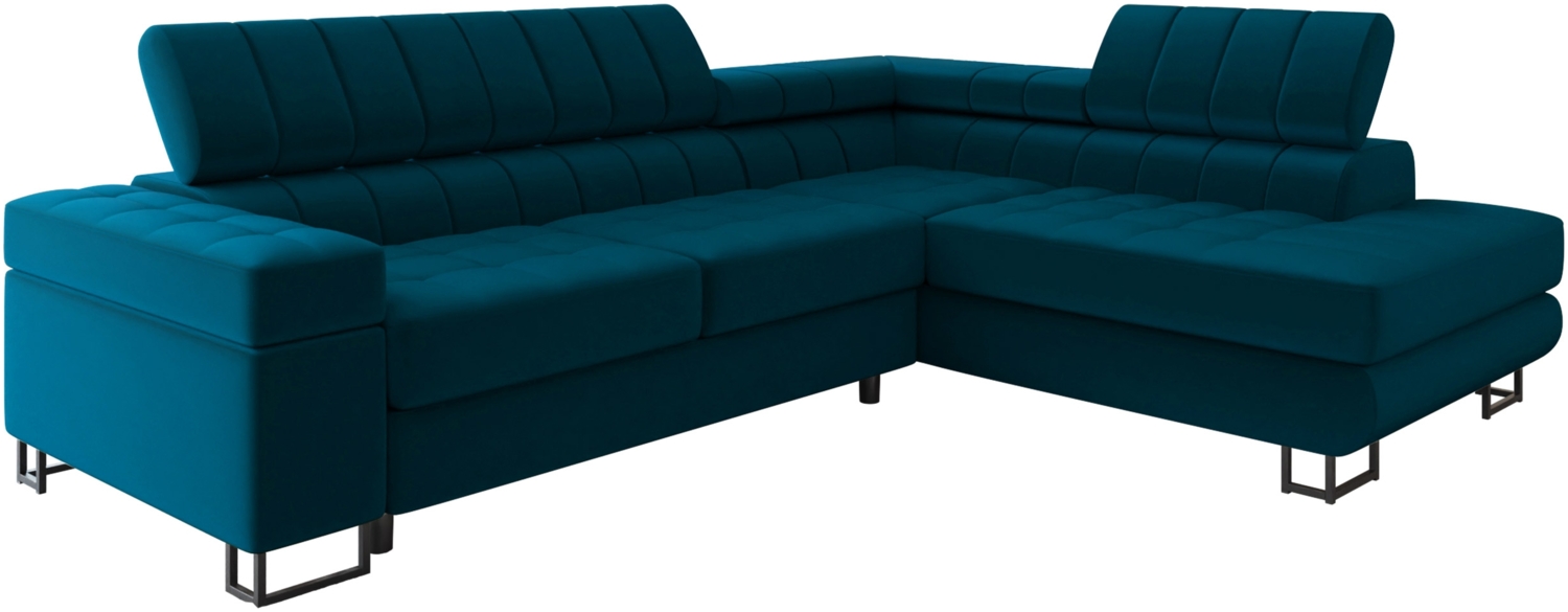 Ecksofa Laris Premium (Farbe: Venus Velvet 2911, Seite: Rechts) Bild 1