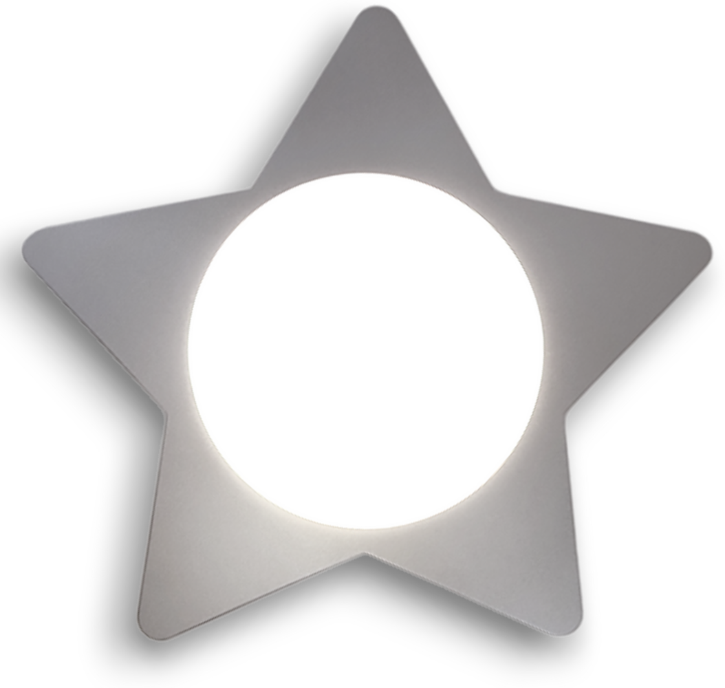 Deckenschale Stern, Silber Bild 1